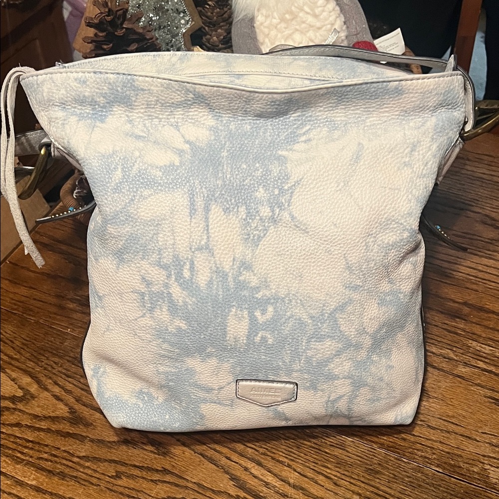 Aimee Kestenberg Western Tie-Dye Pebbled Leather Shoulder Bag
